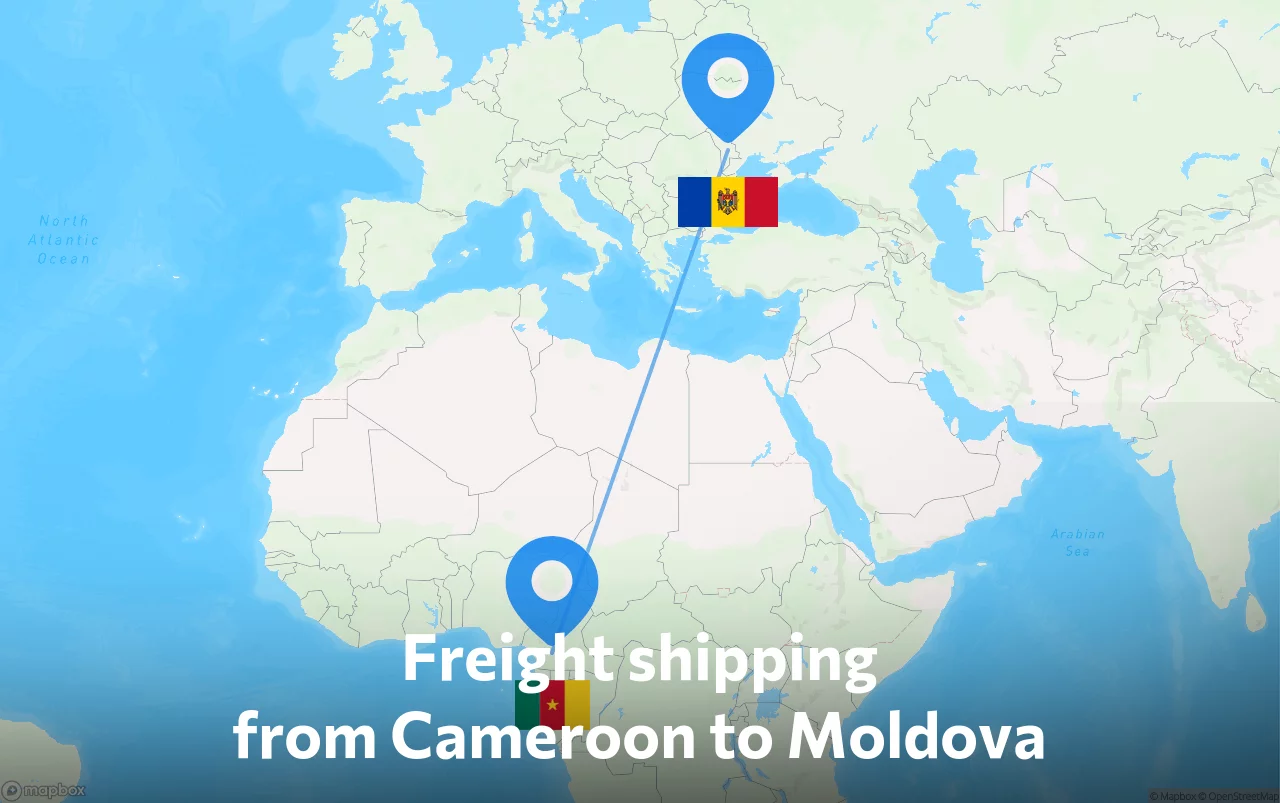 Shipping route from Cameroon to Moldova