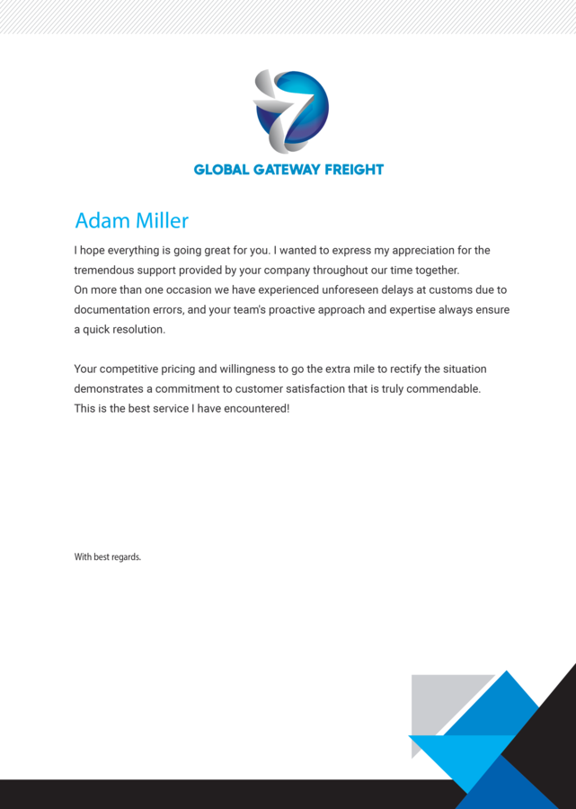 Global Gateway Freight's Review