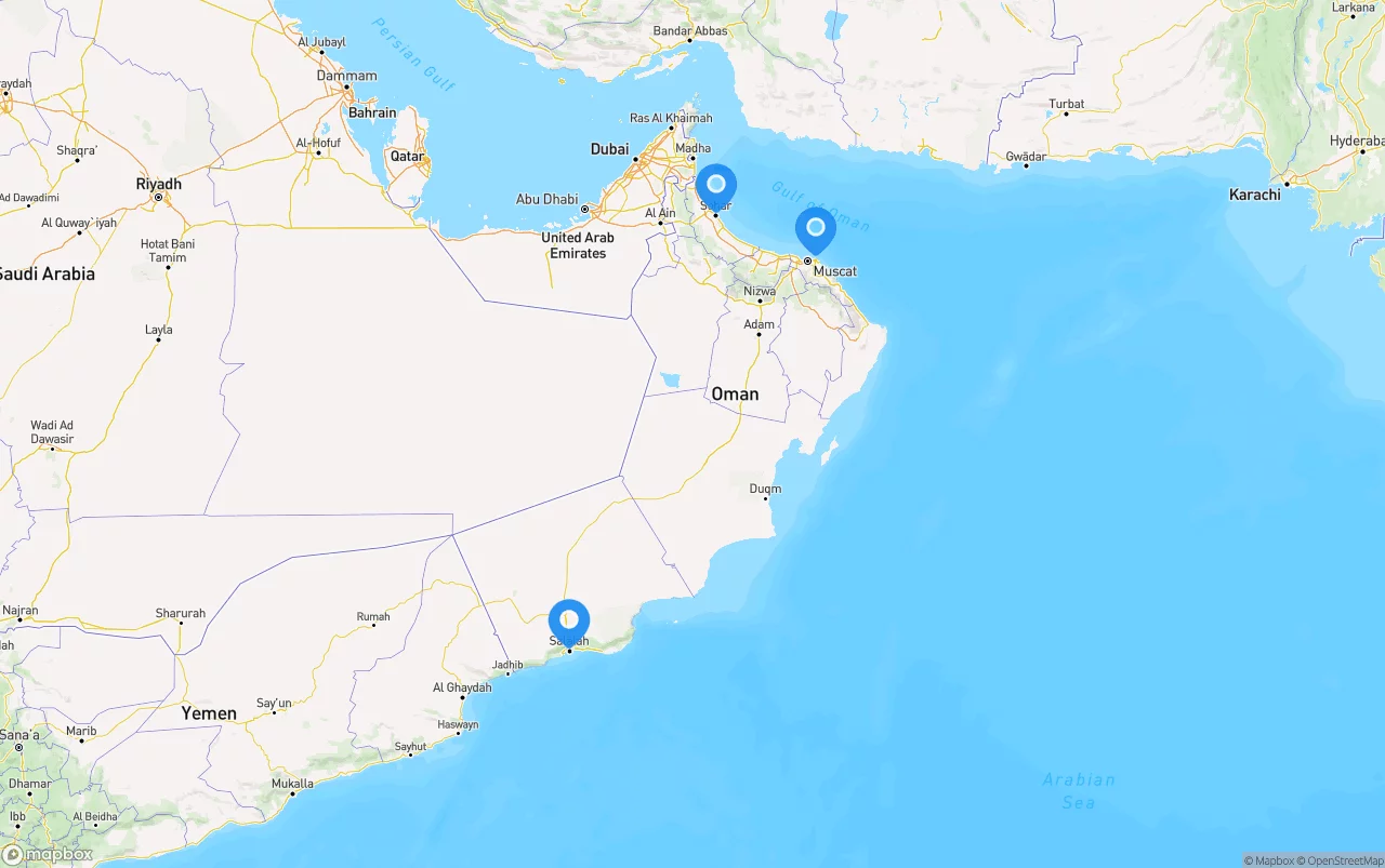 Freight Shipping from Oman to Lebanon