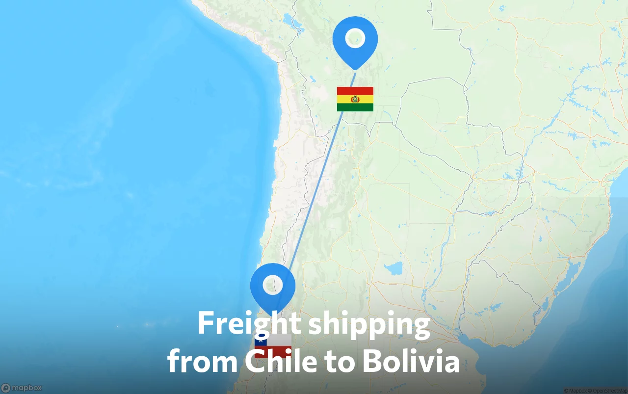 Shipping route from Chile to Bolivia