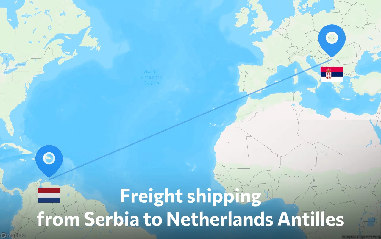 Shipping route from Serbia to Netherlands Antilles